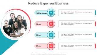 Reduce Expenses Business In Powerpoint And Google Slides Cpb