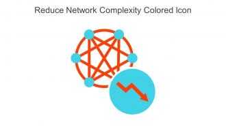 Reduce Network Complexity Colored Icon In Powerpoint Pptx Png And Editable Eps Format