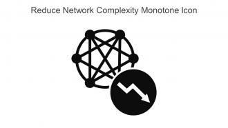 Reduce Network Complexity Monotone Icon In Powerpoint Pptx Png And Editable Eps Format