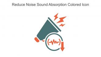 Reduce Noise Sound Absorption Colored Icon In Powerpoint Pptx Png And Editable Eps Format