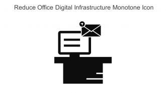 Reduce Office Digital Infrastructure Monotone Icon In Powerpoint Pptx Png And Editable Eps Format