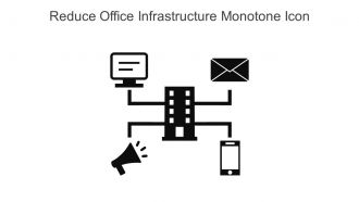 Reduce Office Infrastructure Monotone Icon In Powerpoint Pptx Png And Editable Eps Format