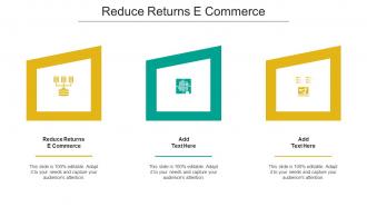 Reduce Returns E Commerce Ppt Powerpoint Presentation Summary Cpb