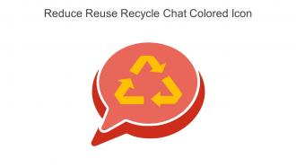 Reduce Reuse Recycle Chat Colored Icon In Powerpoint Pptx Png And Editable Eps Format