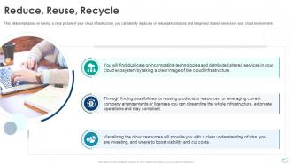 Reduce reuse recycle cloud infrastructure at scale ppt information