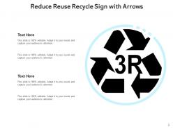 Reduce Reuse Recycle Resources Arrows Environment Pollution Sustainable Development