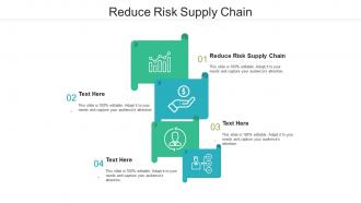 Reduce risk supply chain ppt powerpoint presentation infographic template aids cpb