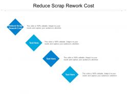 Reduce scrap rework cost ppt powerpoint presentation infographic template guidelines cpb