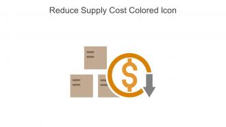 Reduce Supply Cost Colored Icon In Powerpoint Pptx Png And Editable Eps Format