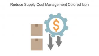 Reduce Supply Cost Management Colored Icon In Powerpoint Pptx Png And Editable Eps Format
