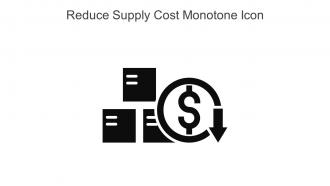 Reduce Supply Cost Monotone Icon In Powerpoint Pptx Png And Editable Eps Format