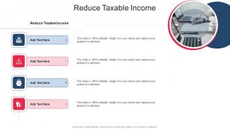 Reduce Taxable Income In Powerpoint And Google Slides Cpb