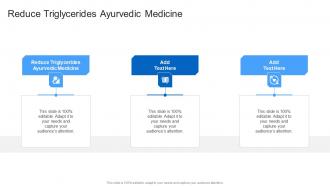 Reduce Triglycerides Ayurvedic Medicine In Powerpoint And Google Slides Cpb