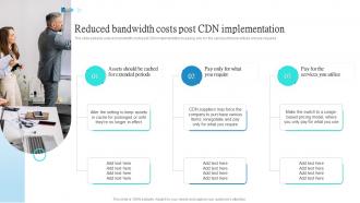 Reduced Bandwidth Costs Post CDN Implementation Ppt Slides Background Image