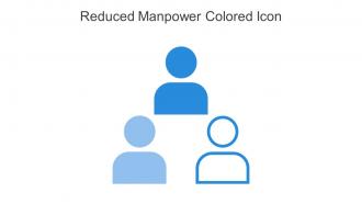 Reduced Manpower Colored Icon In Powerpoint Pptx Png And Editable Eps Format