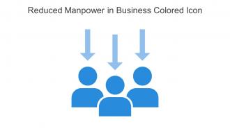Reduced Manpower In Business Colored Icon In Powerpoint Pptx Png And Editable Eps Format