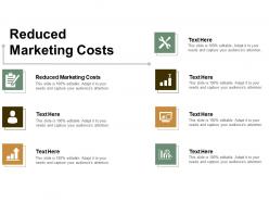 Reduced marketing costs ppt powerpoint presentation show tips cpb