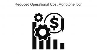 Reduced Operational Cost Monotone Icon In Powerpoint Pptx Png And Editable Eps Format