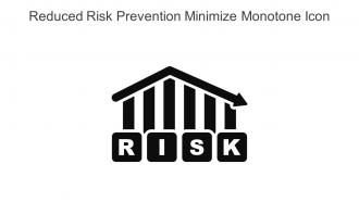 Reduced Risk Prevention Minimize Monotone Icon In Powerpoint Pptx Png And Editable Eps Format