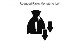 Reduced Risks Monotone Icon In Powerpoint Pptx Png And Editable Eps Format