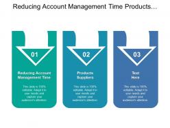Reducing account management time products suppliers marketing sales effectiveness