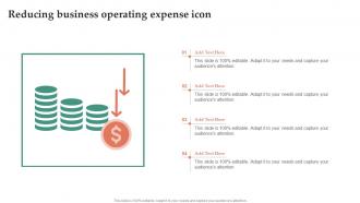 Reducing Business Operating Expense Icon