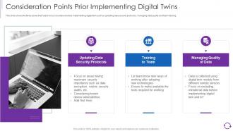 Reducing Cost Of Operations Digital Twins Deployment Consideration Points Prior Implementing