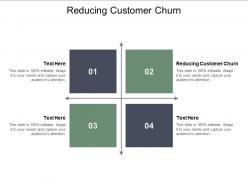 Reducing customer churn ppt powerpoint presentation icon gallery cpb