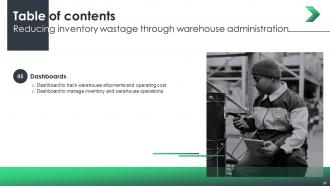 Reducing Inventory Wastage Through Warehouse Administration Powerpoint Presentation Slides Professional Unique