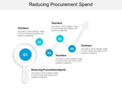 Reducing procurement spend ppt powerpoint presentation layouts guide cpb