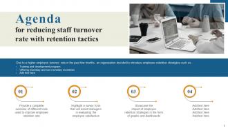 Reducing Staff Turnover Rate With Retention Tactics Powerpoint Presentation Slides Pre-designed Researched