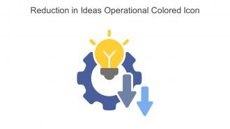Reduction In Ideas Operational Colored Icon In Powerpoint Pptx Png And Editable Eps Format