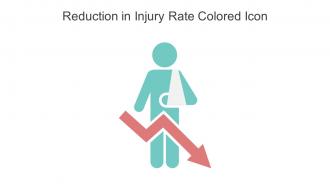 Reduction In Injury Rate Colored Icon In Powerpoint Pptx Png And Editable Eps Format