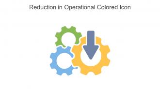 Reduction In Operational Colored Icon In Powerpoint Pptx Png And Editable Eps Format