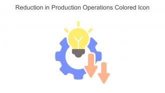 Reduction In Production Operations Colored Icon In Powerpoint Pptx Png And Editable Eps Format