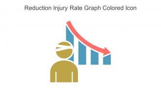 Reduction Injury Rate Graph Colored Icon In Powerpoint Pptx Png And Editable Eps Format