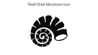 Reef Shell Monotone Icon In Powerpoint Pptx Png And Editable Eps Format