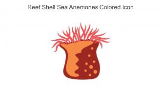 Reef Shell Sea Anemones Colored Icon In Powerpoint Pptx Png And Editable Eps Format