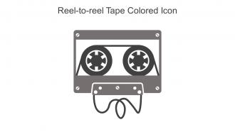 Reel To Reel Tape Colored Icon In Powerpoint Pptx Png And Editable Eps Format