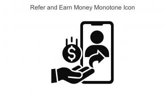 Refer And Earn Money Monotone Icon In Powerpoint Pptx Png And Editable Eps Format