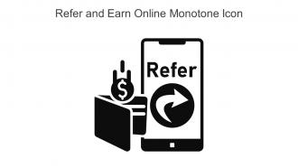Refer And Earn Online Monotone Icon In Powerpoint Pptx Png And Editable Eps Format