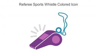 Referee Sports Whistle Colored Icon In Powerpoint Pptx Png And Editable Eps Format