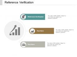 Reference verification ppt powerpoint presentation icon templates cpb