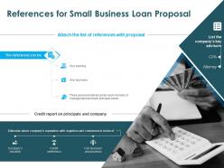 References for small business loan proposal ppt powerpoint presentation picture