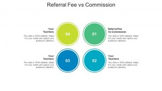Referral fee vs commission ppt powerpoint presentation file show cpb
