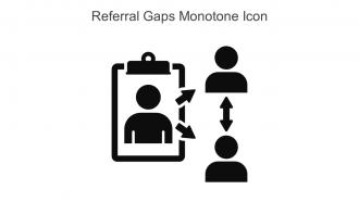 Referral Gaps Monotone Icon In Powerpoint Pptx Png And Editable Eps Format