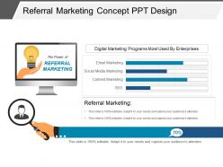 Referral marketing concept ppt design