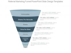 Referral marketing funnel powerpoint slide design templates