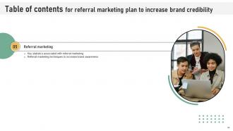Referral Marketing Plan To Increase Brand Credibility Strategy CD V Compatible Graphical