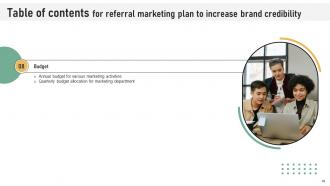 Referral Marketing Plan To Increase Brand Credibility Strategy CD V Slides Captivating